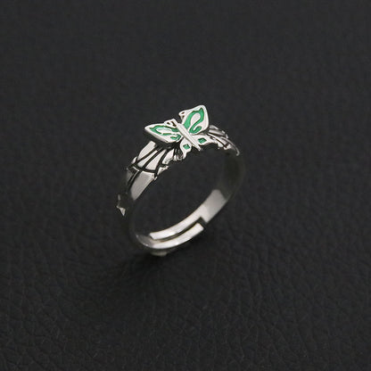 Jojo Bizarre Adventure Stone Sea and Sky Strip Xu Lun Butterfly Ring COS Ring Jewelry