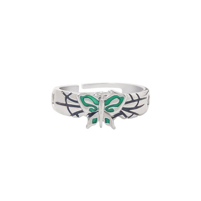 Jojo Bizarre Adventure Stone Sea and Sky Strip Xu Lun Butterfly Ring COS Ring Jewelry